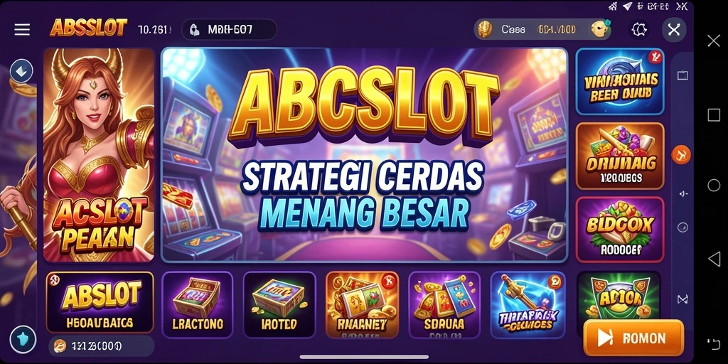 Screenshot gameplay ABCSLOT menunjukkan strategi dan pertempuran yang mendebarkan.