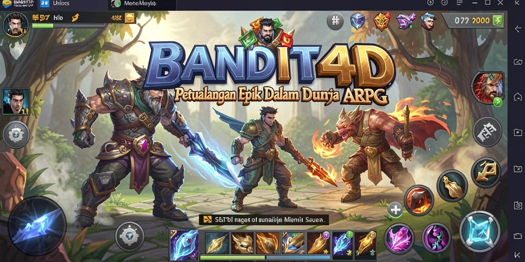 Gameplay seru BANDIT4D dengan aksi ARPG yang mendebarkan.