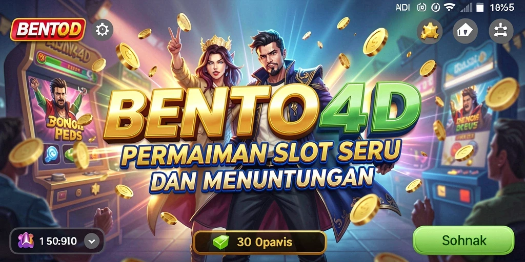 Tangkapan layar gameplay BENTO4D yang penuh warna dan menarik.