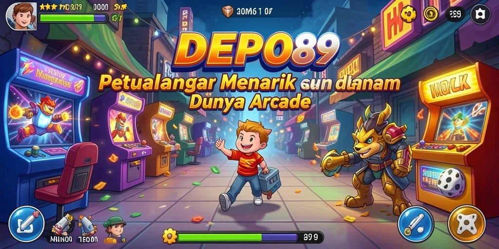 Screenshot menunjukkan aksi seru dan tantangan dalam DEPO89.