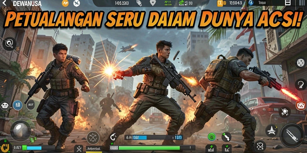 Tampilan menarik dari gameplay seru DEWANUSA dengan aksi yang intens.