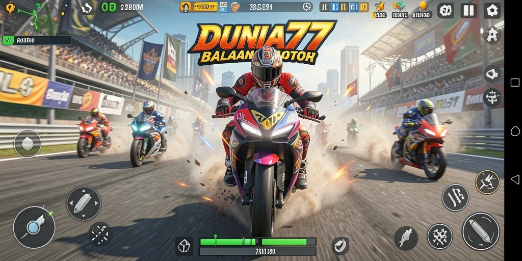 Gameplay memukau dari DUNIA77 yang penuh kecepatan.