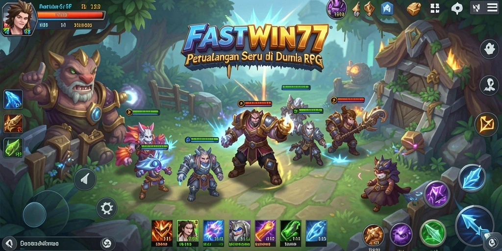 Tangkapan layar menunjukkan pertempuran seru di dunia RPG.