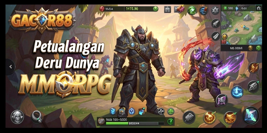 Tangkapan layar menunjukkan aksi seru dalam gameplay MMORPG yang luar biasa.