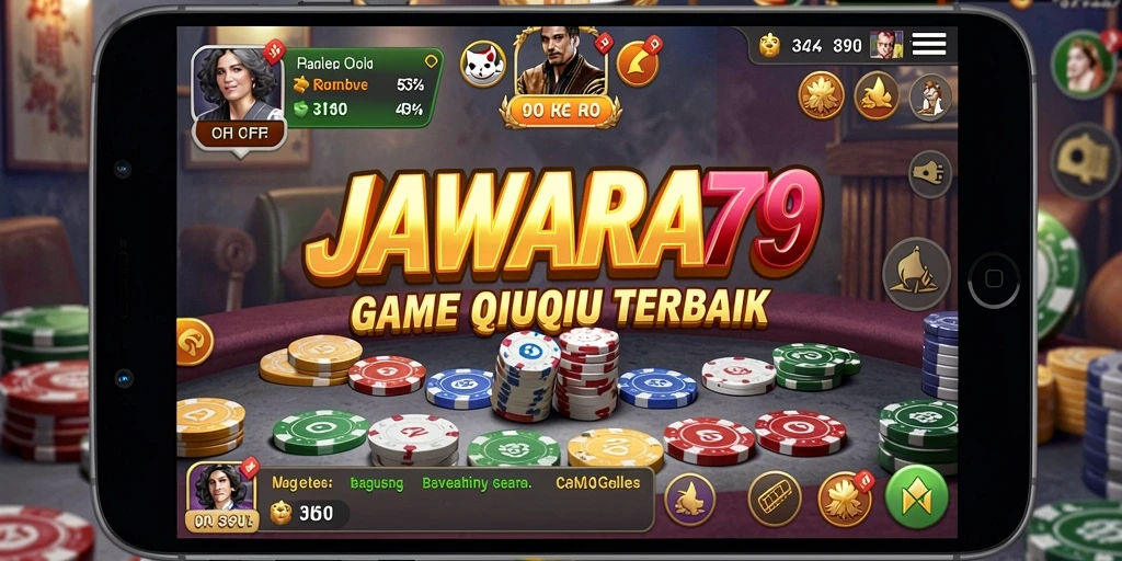 Tampilan gameplay QiuQiu yang seru dan kompetitif.