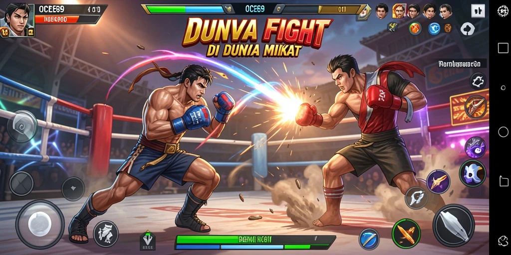 Gameplay OCE69 menampilkan pertarungan terbaik antar karakter dengan efek visual menawan.