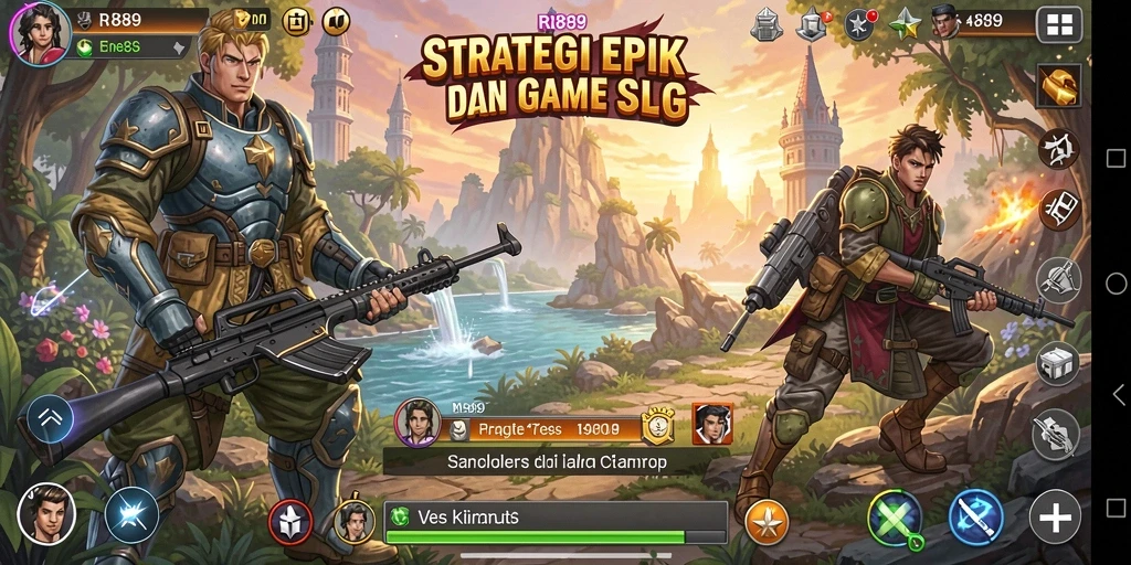 Tampilan gameplay mendebarkan dari RI889 dengan elemen strategi mendalam.