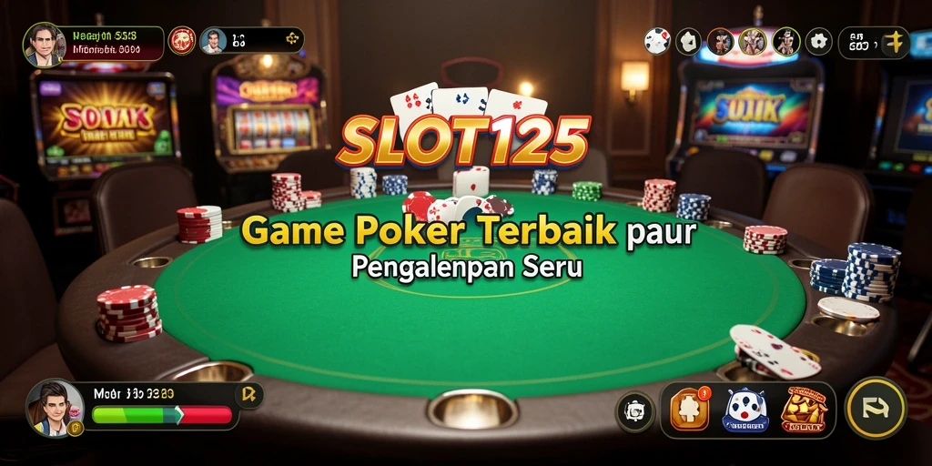 Tampilan gameplay SLOT123 yang menegangkan dan interaktif dalam permainan Poker.