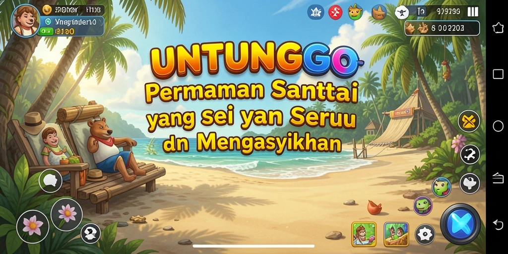 Tangkapan layar utama dari gameplay UNTUNGGO yang seru dan menantang.