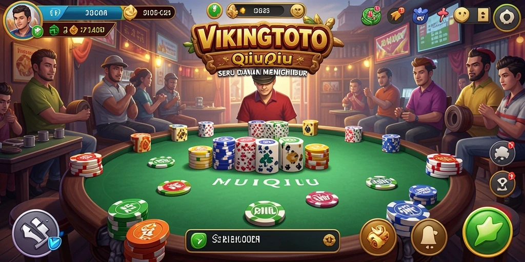 Tampilan gameplay QiuQiu yang seru di VIKINGTOTO.