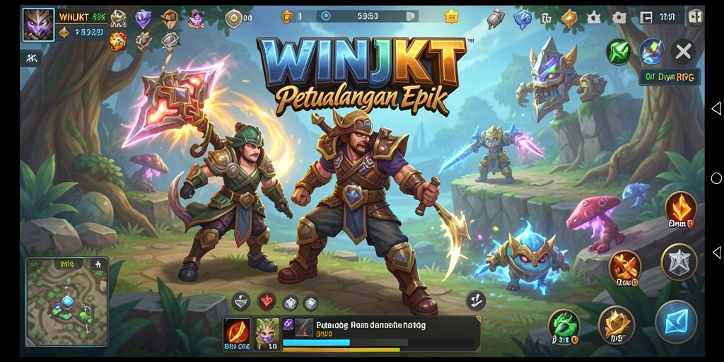 Tampilan menakjubkan dari gameplay RPG WINJKT.