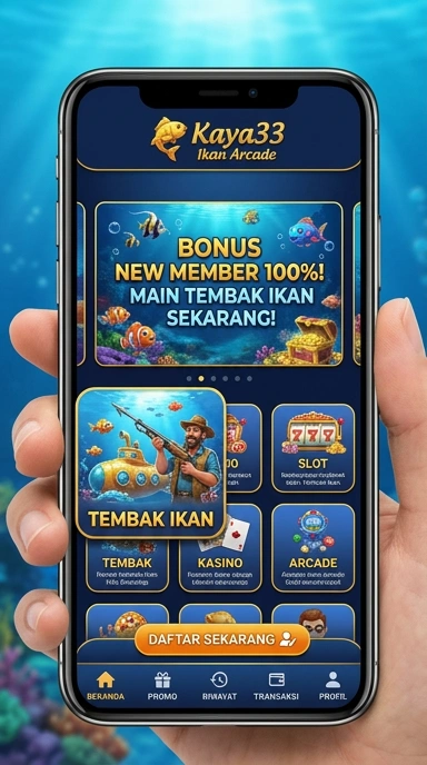 Tampilan antarmuka pengguna kaya33 yang ramah.